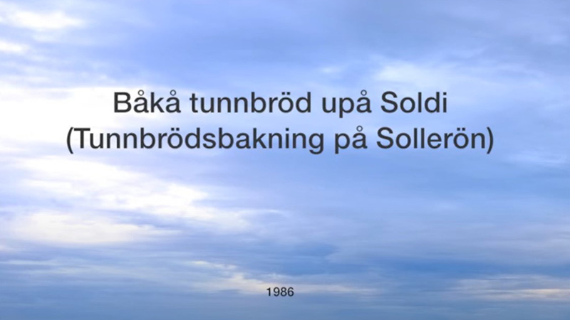 Tunnbrödsbakning 1986