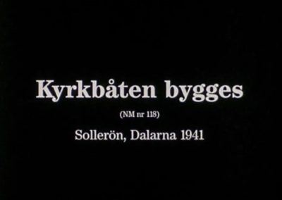 Kyrkbåtsbygge 1941
