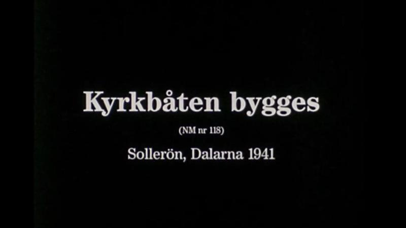 Kyrkbåtsbygge 1941