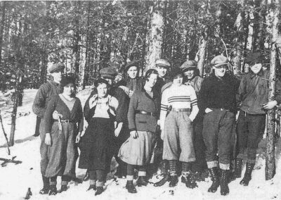 Skogsdrivning på utskogen 1934